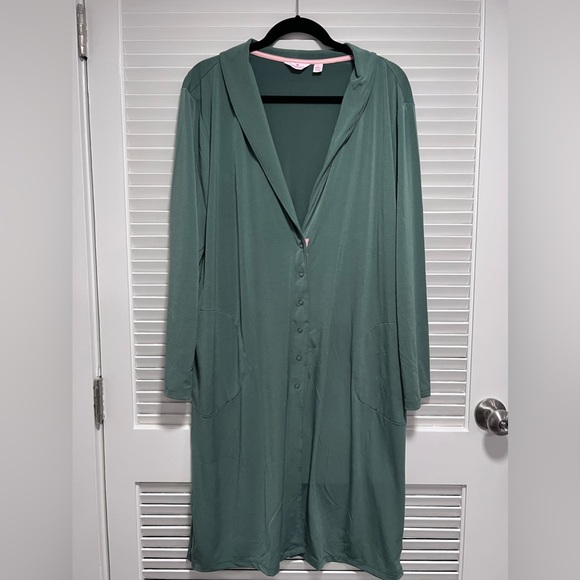 Breezies Lounge Robe w/ Satin Trim XL - Picture 2 of 4